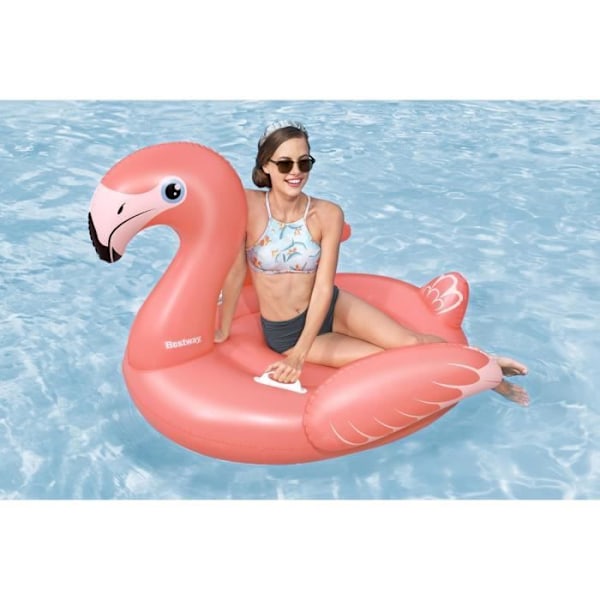 Booey, jota voi ratsastaa - Bestway - Flamingo - 168 x 120 cm Rosa