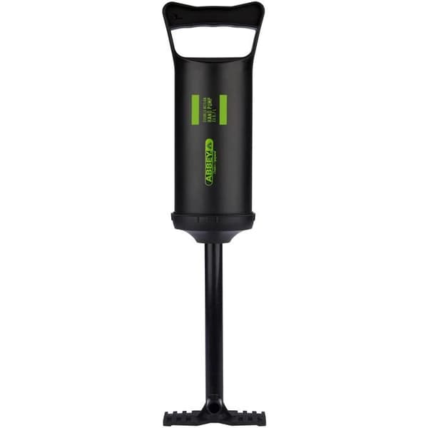 Håndpumpe - Abbey - Double Action - 0,7 liter - Sort/Grøn - 3 adaptere sort, grøn