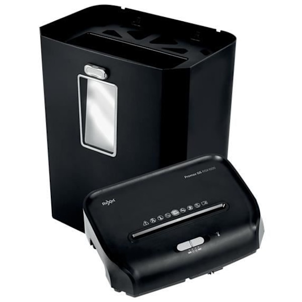 Papirødelægger - REXEL - QS RSX1035 - Krydsforstyrrelse - 22 cm - 10 ark sort