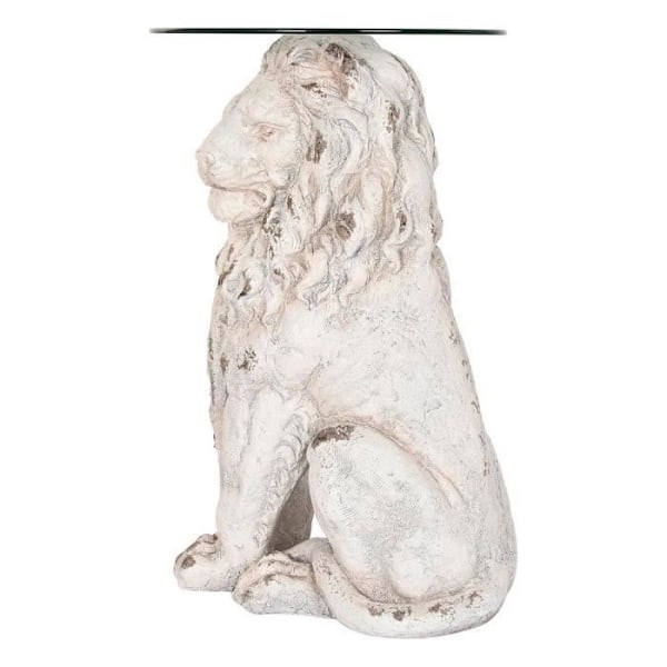 Sivupöytä - Harmaa Leijona - Magnesium - 52 x 44 x 72 cm