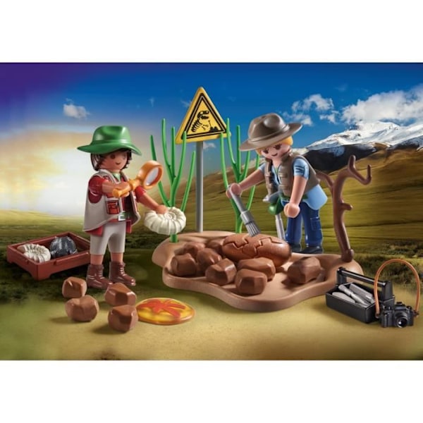 PLAYMOBIL 71805 Forskere og palæontologisk sted med fossiler, My Life, Dinos, 41 dele, Fra 4 år Flerfärgad