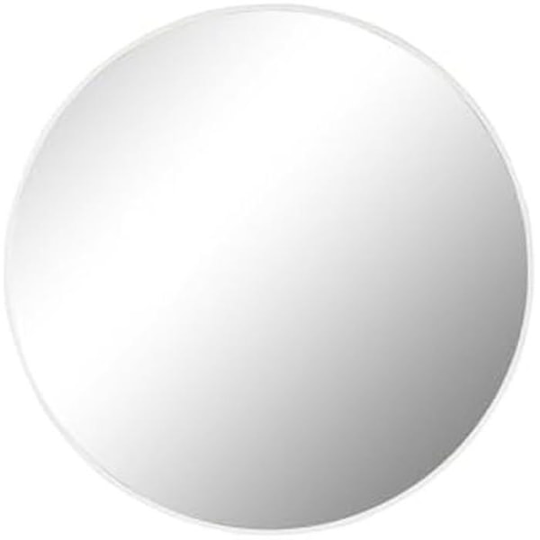 Väggspegel - HOME ESPRIT - Modern - Vit - 100 x 100 cm - Metall Flerfärgad