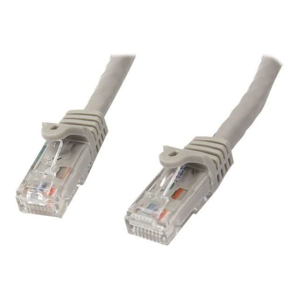 Cat6 Gigabit UTP netværkskabel uden krog 15m - STARTECH - Grå - M/M