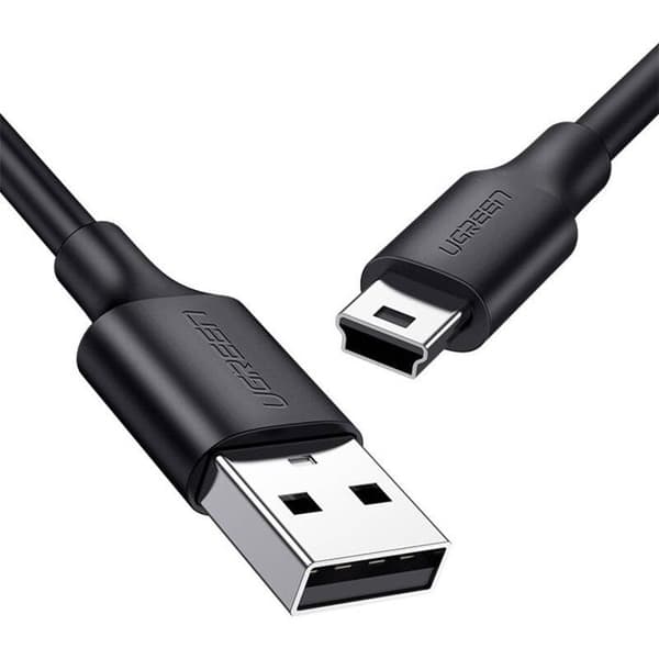 USB-kabel til mini-USB Ugreen 1,5 m til at forbinde og oplade telefoner Svart