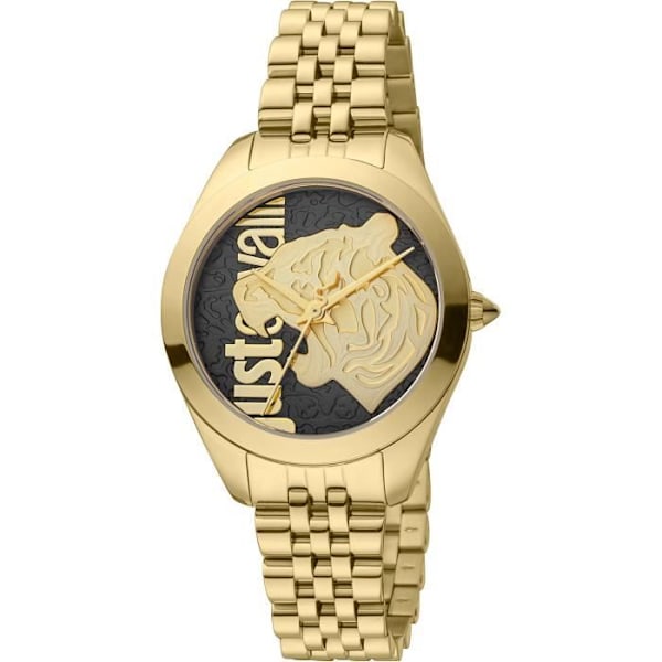 Ur - Just Cavalli - Animalier JC1L210M0155 - Kvarts - Rustfrit stål - Multifarvet urskive Guld