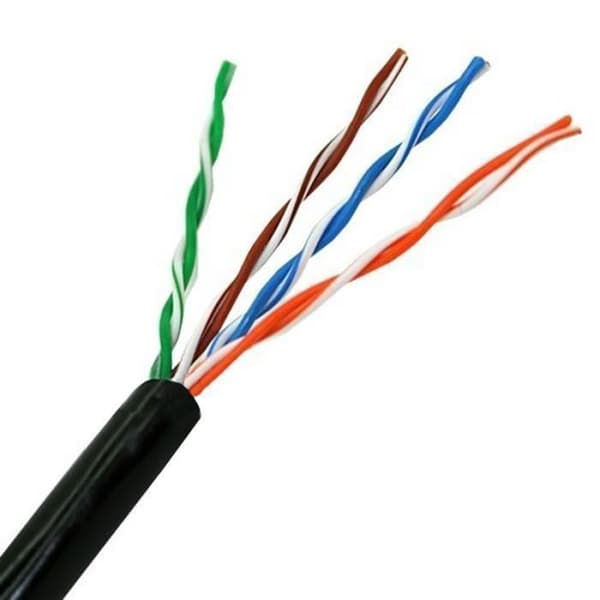 Nanokabel 10.20.0302-EXT-BK, 100 m, Cat5e, U-UTP (UTP), Sort
