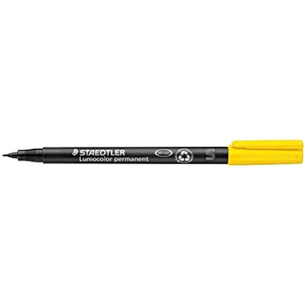 Kestävä Pysyvänäyte - STAEDTLER - Lumocolor 313 - Superohut kärki 0,4 mm - Väri Keltainen - Pysymätön gul
