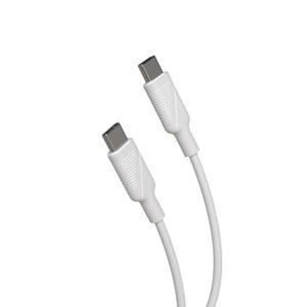 USB C-kabel - MUVIT - 3 m - Hvid - Opladning og synkronisering - USB C-stik