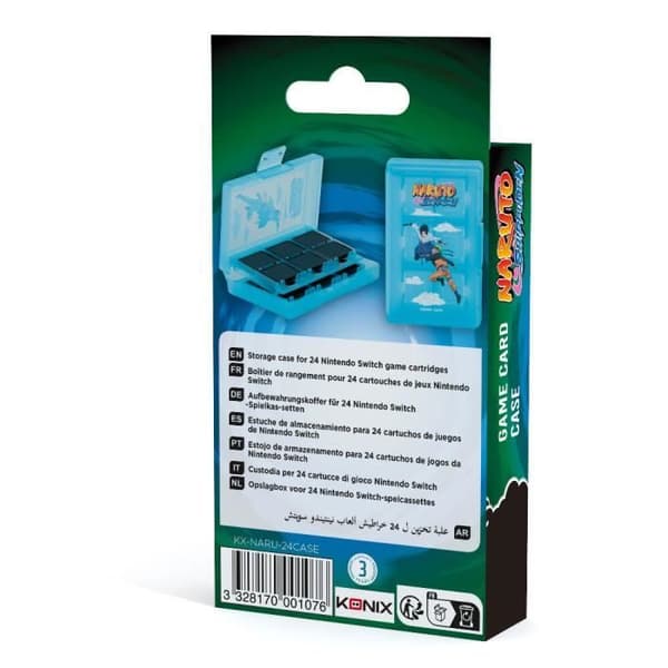 Opbevaringsboks - Naruto - Nintendo Switch - 24 Slots - Beskyttelse - Kompakt
