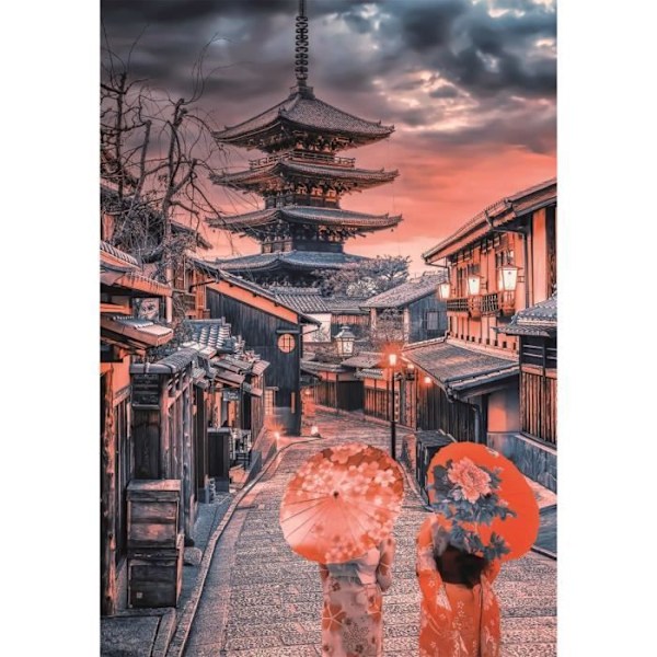 CLEMENTONI - Compact 500 dele - Aften i Kyoto