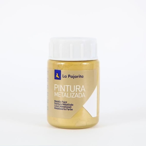 Multi-Surface Metallic Paint - LA PAJARITA - Rich Gold ME - 35 ml - Metallic Effect - Högglans Guld rik ME