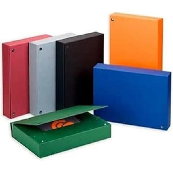 Projektpärm - CARCHIVO - Orange - Tekniskt fodrad kartong - Mått l,9 cm Färg