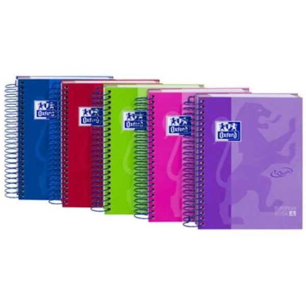 Notesbog - Oxford - European Book Touch - A6 - Firkantet - Sort Svart