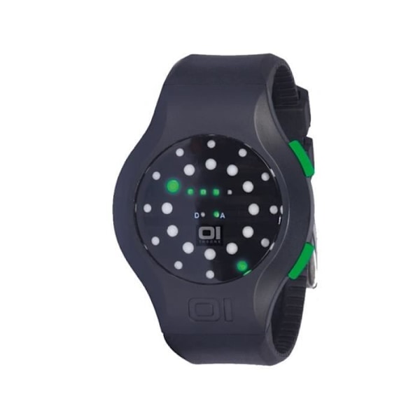 Ur - The One - MK202G3 - Quartz - Digital - Sort Silikone Svart, Grön