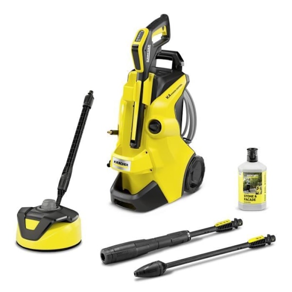 Højtryksrenser KARCHER K4 Power Control Flex Home - 420 L/h - 1800 W - 130 bar Sort, Gul