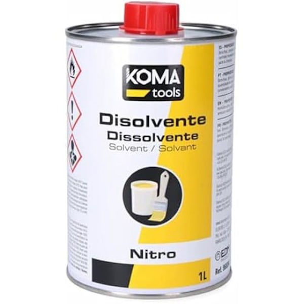 Nitro Solvent - Koma Tools - 1 L - Flerfärgad - 10x10x18 cm - Referens S7922709