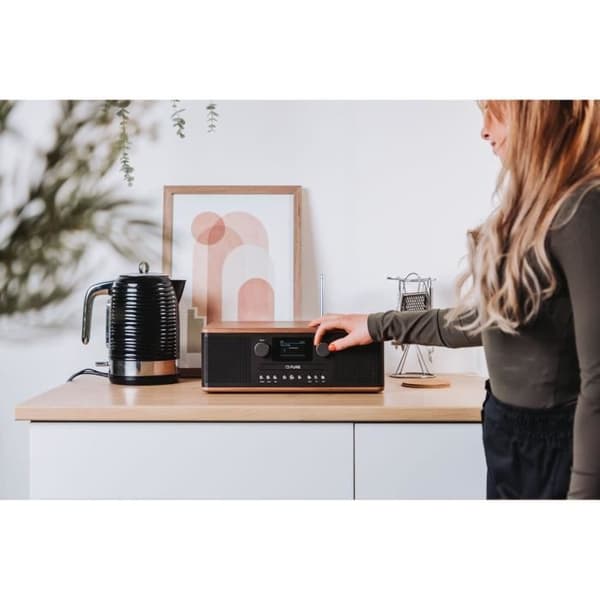 CD-afspiller & digital radio - PURE - Classic C-D6 - Mørk kaffe/valnød Sort kaffe/valnød