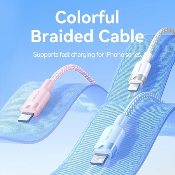 Elektronik kabel - Vention - 480 Mbps - 12 pins - iPhone 14, iPhone 14 Pro, iPhone 14 Plus, iPhone 14 Pro Max