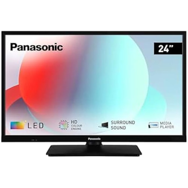 Panasonic TS-24N30AEZ, N30 Series 24" HD LED TV, 2024, USB Media Player, High Contrast, Triple HD Tuner, HDMI, Montering Sort