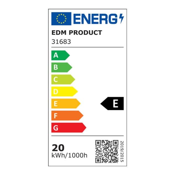 20W LED Strip 59,7cm Vit - Dagsljus Vit 6400K