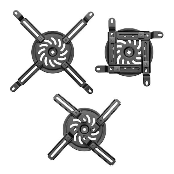 Stöd för kortdistans videoprojektor Väggfäste Kabelguide 360° rotation upp till 15kg Svart