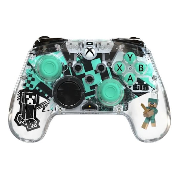 Peli-ohjain - Xbox Series X|S, Xbox One ja PC - Minecraft: Timantti - Langaton - PDP - Läpinäkyvä Transparent