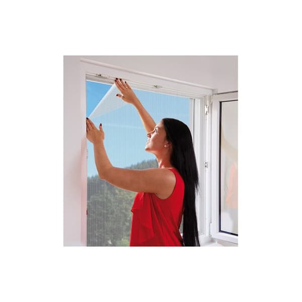Moskito-net med velcro inkluderet farve hvid 130 x 150 cms.