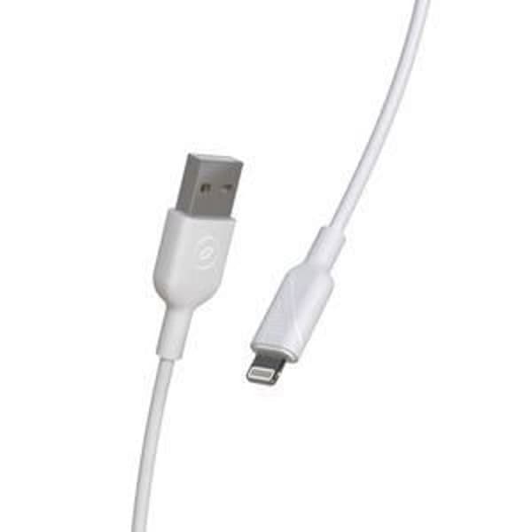 USB A / Lightning kabel - MUVIT - 3 m - Hvid - MFi - Opladning og dataoverførsel Hvid
