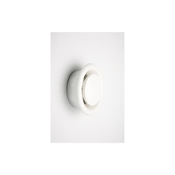Diffusionsrør - GENERISK - Ø125mm - Justerbar - Hvid Stål Vit