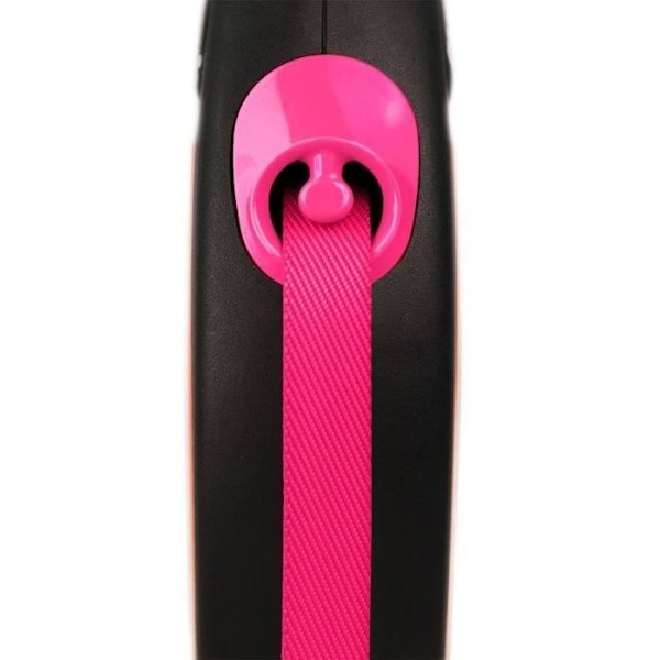 TRIXIE flexi Ny NEON remsnor - Str. S - 5m - Neon pink neon rosa