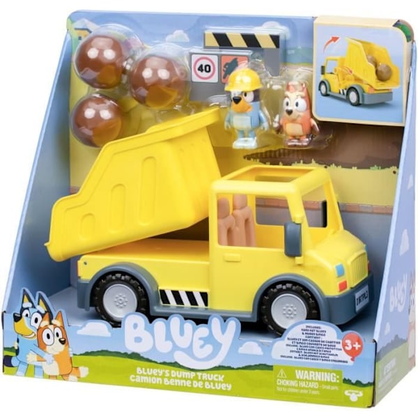Roskakuorma-auto - BLUEY - Bluey ja Bingo - Figuriinit mukana - Muokattavat lisävarusteet