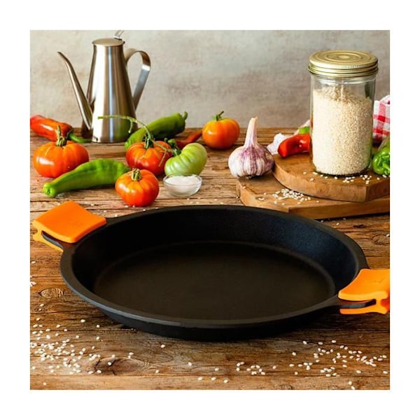 Keittiöastiat - PINTI - Paella 32 cm - Tarttumaton - Alumiini - Induktiolla yhteensopiva Naranja