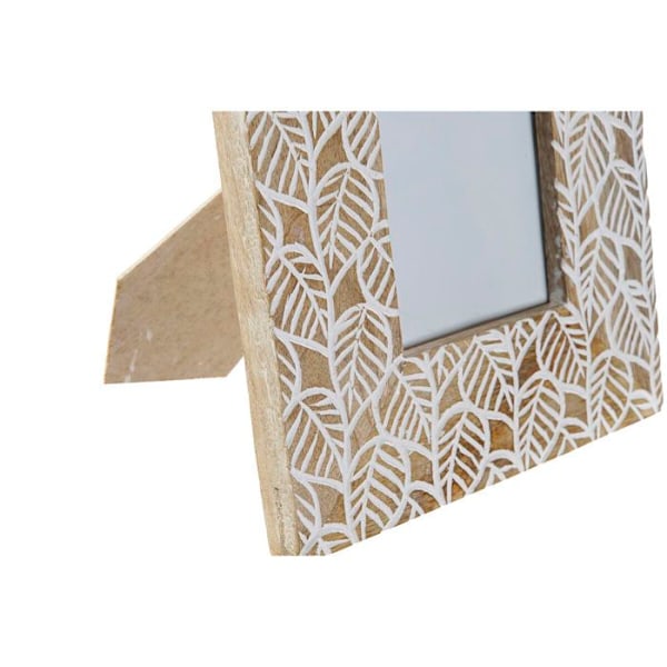 Kehys - DKD Home Decor - Intia - Lasia - Mangopuu - Vintage vit/naturlig