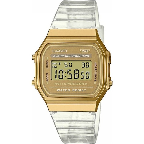 Ur - Casio - A168XESG-9AEF - 36,3 mm - Guld - Digital - Vintage gyllene