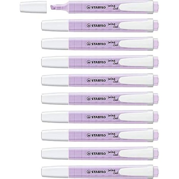 STABILO swing cool Pastel Edition highlighter - Pack x 10 - Lilac Mist Lilac Mist