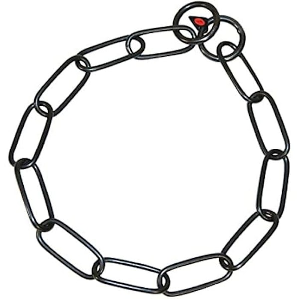 HS Sprenger Hundehalsbånd Sort Lange Links - Rustfrit Stål - 59 cm sort