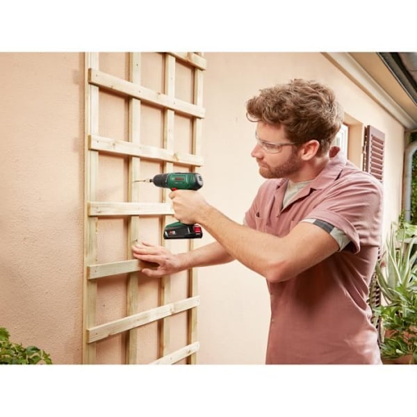 Perceuse Visseuse EasyDrill 18V-40 (2x 1,5Ah) + AL18V-20 i bærecase Grøn