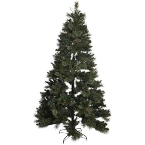 Julgran - DKD Heminredning - LED PVC - 120 x 120 x 195 cm - Flerfärgad - Inomhus Flerfärgad, grön