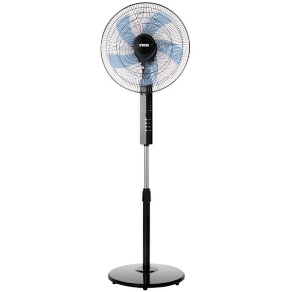 Gulvventilator - F455 Pilot - Ultra lydløs - Timer 7,5 t - 3 hastigheder - 90° oscillation