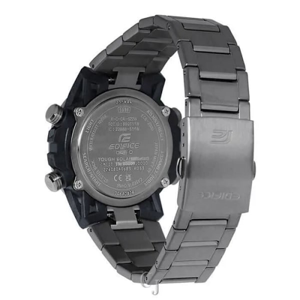 Casio Ur - Mænd - ECB-2000DC-1BEF - Rustfrit stål - Sort Svart