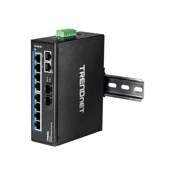 Ethernet-switch - TRENDNET - TI-G102 - 10 porte - Moduler - IP30 Stødresistent