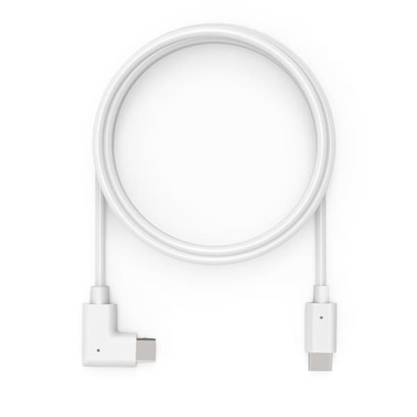 USB-C til USB-C-kabel - COMPULOCKS - 1,8 m - 90° stik - Skjult integration - Kompatibel med sikkerhedssager