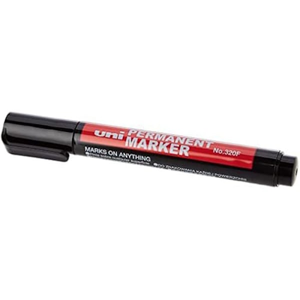 BOITE 12 PERMANENT MARKER UNI NO.320F Sort Svart