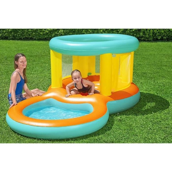 Bestway 52385 puhallettava uima-allas ja sukellusareena, 2,39 m x 1,42 m x 1,02 m Flerfärgad
