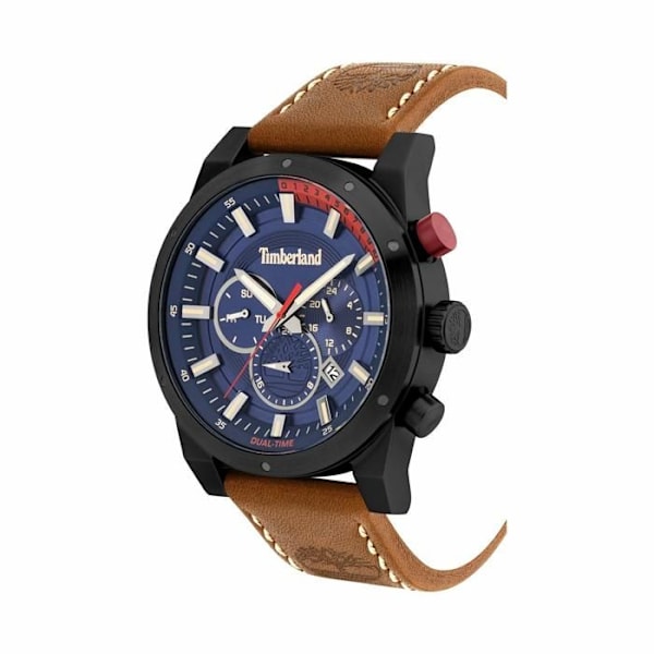 Ur - Timberland - TBL15951JSB-03 - Multifunktion - Brun læder - Vandtæthed 5 ATM Brun/Blå