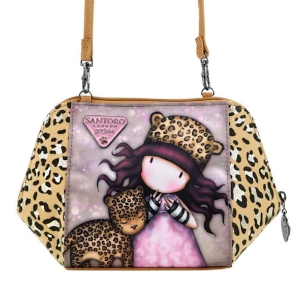 Axelväska - SAFTA - Gorjuss Purrrrrfect Love - Flerfärgad - 26x15,5x9,5 cm - Dragkedja Flerfärgad