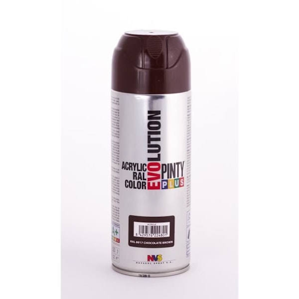 Spraymaling Akryl Blank 400ml Chokoladebrun RAL 8017 - Pinty Plus Brun