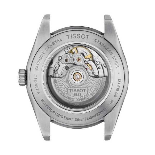 Ur - Tissot - T1274071605101 - Brun læder - 40 mm - Vandresistent op til 10 bar kastanj