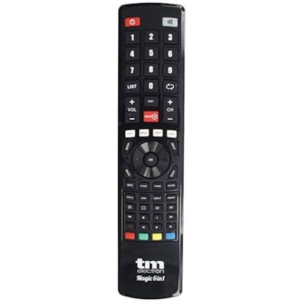 Universal fjernbetjening - TM ELECTRON - TM Electron 6 i 1 - Sort - 6 enheder - Avancerede funktioner