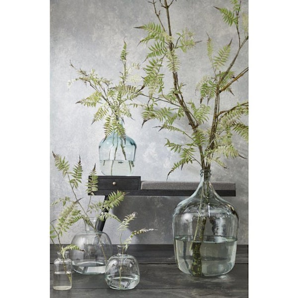 Mica Decorations Diego Vas - H56 x Ø40 cm - Återvunnet glas - Klart Transparent